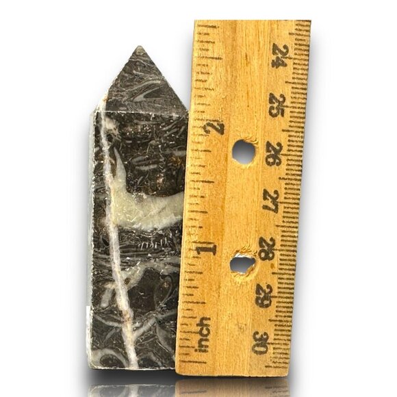 Shell Jasper Tower Black White Serenity Stability Protection 68g NWOT Cleansed - Picture 3 of 12